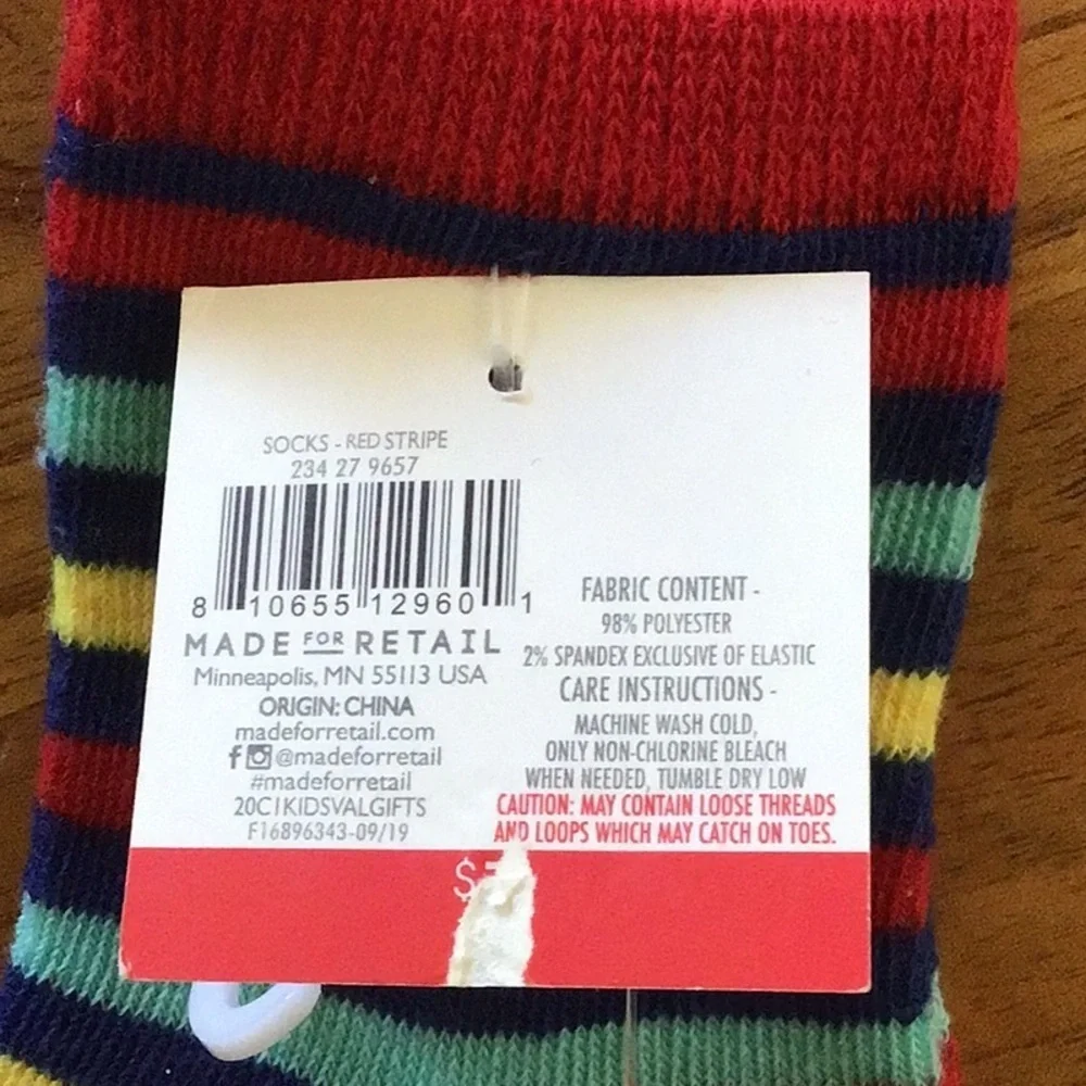 Vibrant Colorful Trio of Socks for Fun Outfits - NWT